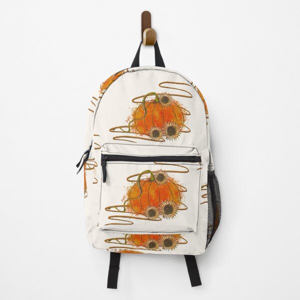Item preview, Watercolor Pumpkin with Sunflowers - Autumn Harvest Illustration designed and sold by TheArtOfTreble.