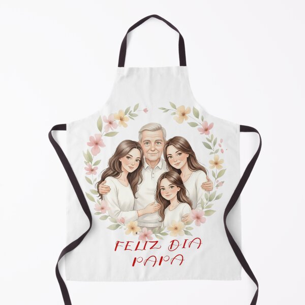 Item preview, Multi-Generational Family Portrait in Floral Wreath - Father's Day Art designed and sold by VibranPalette.