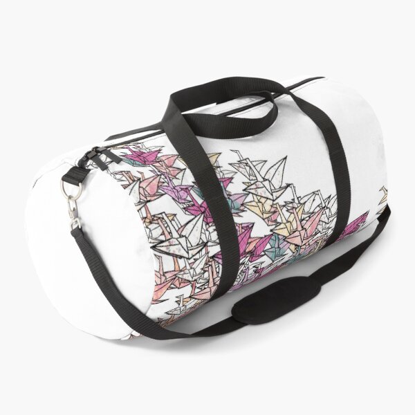 Item preview, Flock of Colorful Origami Cranes - Senbazuru Wave Illustration designed and sold by TheArtOfTreble.