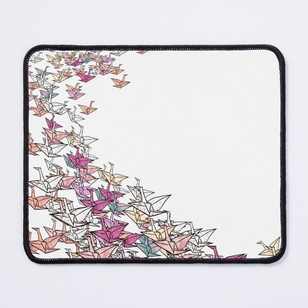 Item preview, Flock of Colorful Origami Cranes - Senbazuru Wave Illustration designed and sold by TheArtOfTreble.