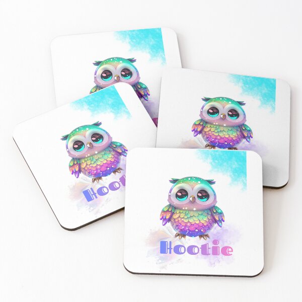 Item preview, Hootie Cute Owl Aesthetic Art – Colorful Pastel Kawaii Owl Illustration designed and sold by Aura Design.