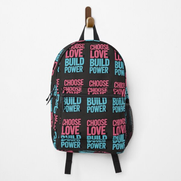 Item preview, Choose Love Build Power Bold Typography Design designed and sold by CrystalCove11.