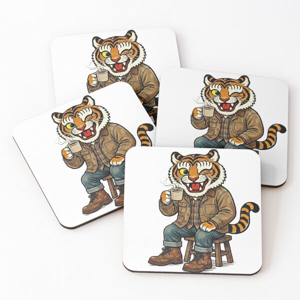 Item preview, Hip-Bum Tiger: Vintage Workwear Coffee Break designed and sold by DimensionV Studio.