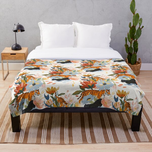 Item preview, Tiger and Panther Floral designed and sold by mmartabc.