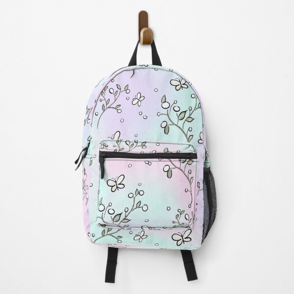 Item preview, Pastel Butterfly Floral Pattern - Soft Gradient Seamless Illustration designed and sold by TheArtOfTreble.
