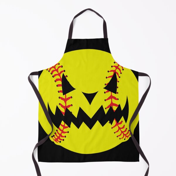 Item preview, Halloween Softball Pumpkin Jack O Lantern Face designed and sold by DanielleClerc1.