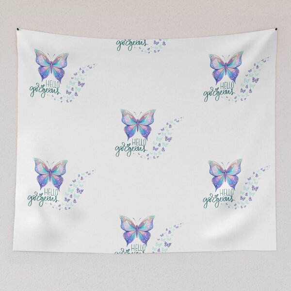 Item preview, Hello Gorgeous Butterfly Aesthetic Art – Cute Pastel Feminine Inspirational Design designed and sold by Aura Design.