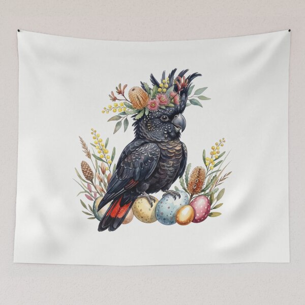 Item preview, My First Easter Black Cockatoo – Cute Australian Bird with Easter Eggs Baby Shirt designed and sold by Wennebabs.