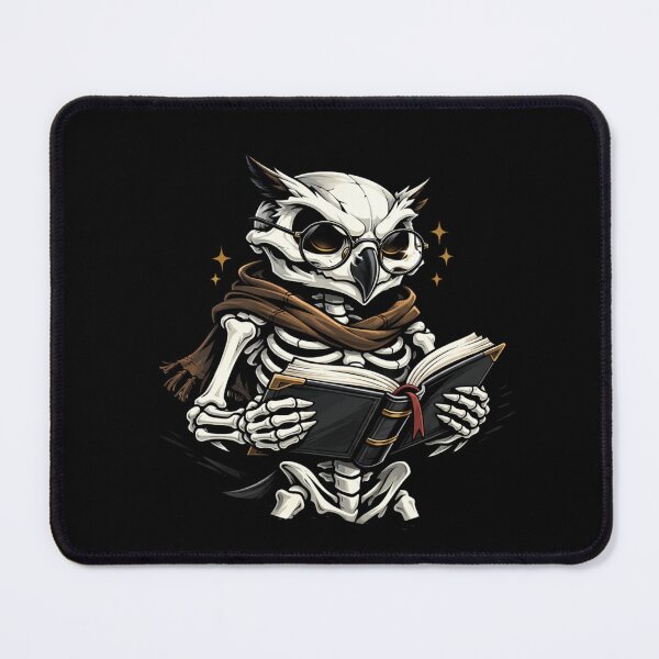 Item preview, Scholar Owl Skeleton – Intellectual Academic Aesthetic Art designed and sold by ColorSplash123.