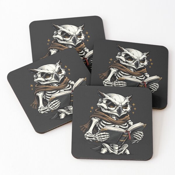 Item preview, Scholar Owl Skeleton – Intellectual Academic Aesthetic Art designed and sold by ColorSplash123.