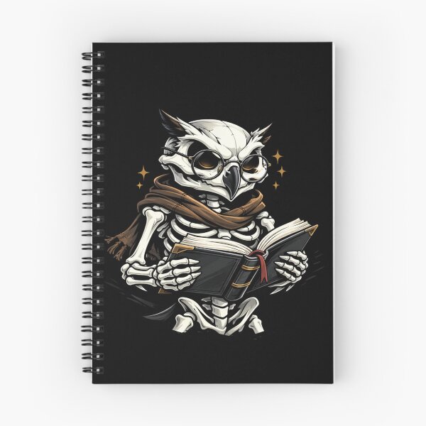Item preview, Scholar Owl Skeleton – Intellectual Academic Aesthetic Art designed and sold by ColorSplash123.