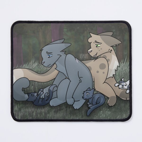 Item preview, Bluefur and Thrushpelt (background) designed and sold by ceolsonart.