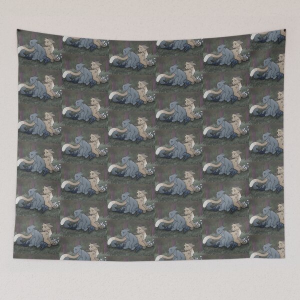 Item preview, Bluefur and Thrushpelt (background) designed and sold by ceolsonart.