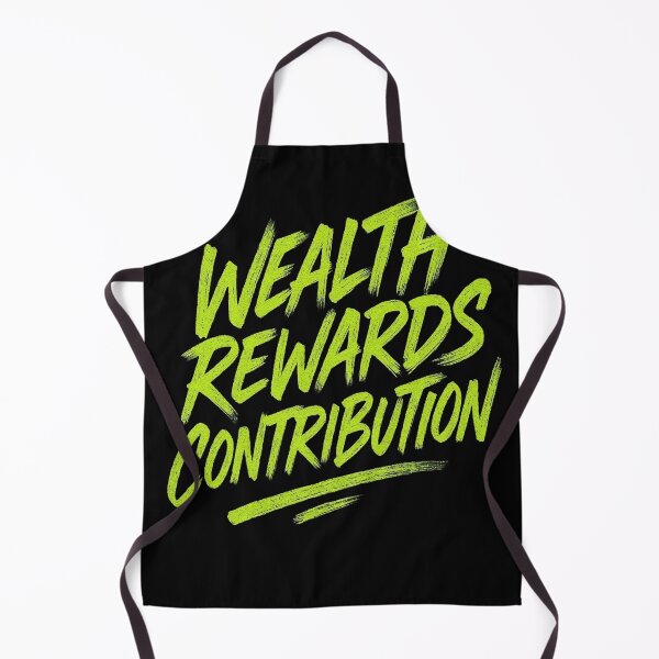 Item preview, Wealth Rewards Contribution – Motivational Entrepreneur Quote Typography Design designed and sold by Adappai.