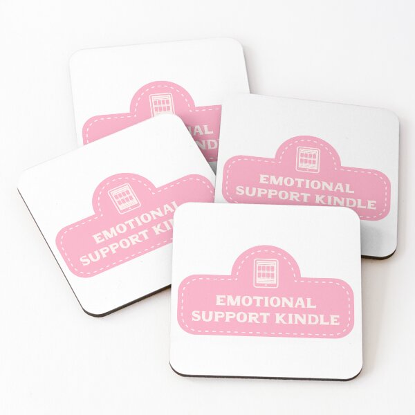 Item preview, Emotional Support Kindle - Pink designed and sold by rainytheday.