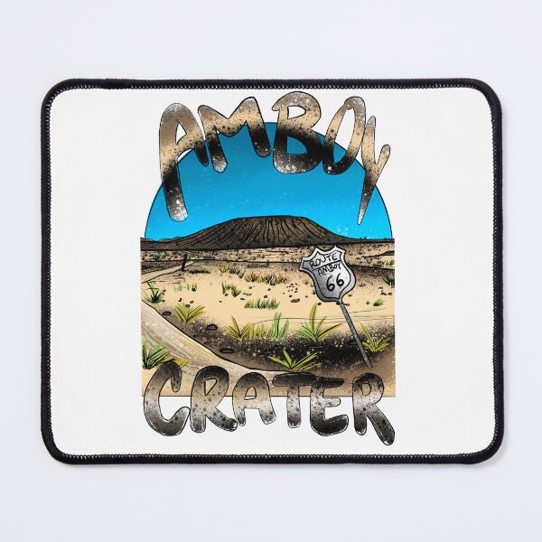 Item preview, Amboy Crater Route 66 - Vintage Mojave Desert Illustration designed and sold by TheArtOfTreble.