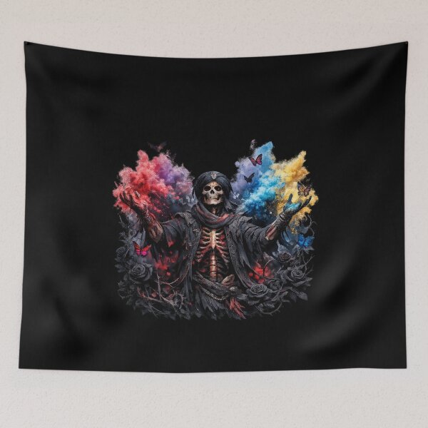 Item preview, Gothic Holi Reaper – Dark Anatomy Fantasy Color Explosion designed and sold by CutePearlStudio.