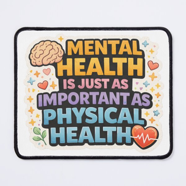 Item preview, Mental Health Is Just As Important As Physical Health Awareness Sticker designed and sold by MrDev.
