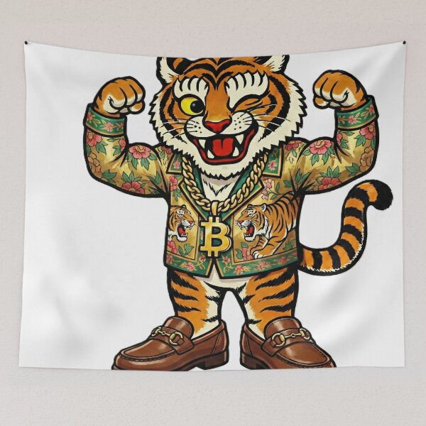 Item preview, Hip-Bum Tiger: Bitcoin Flex Luxury Style designed and sold by DimensionV Studio.