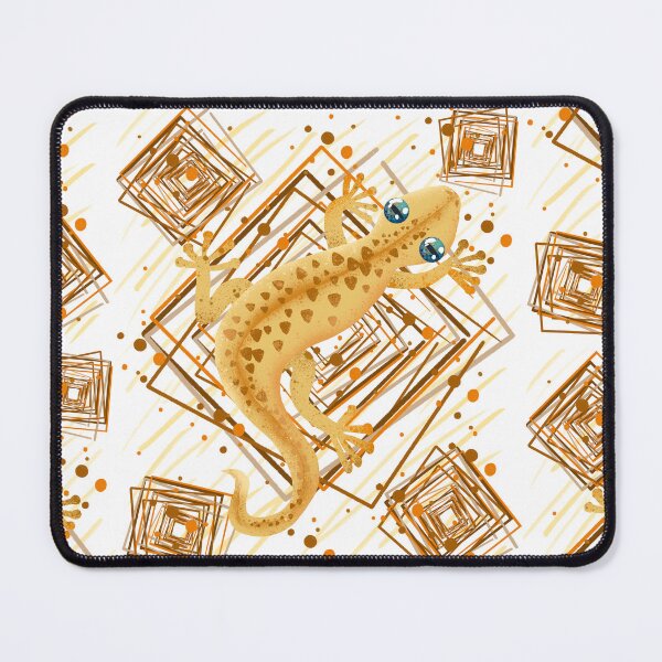 Item preview, Psychedelic Orange Gecko - Geometric Heart Spot Illusion designed and sold by TheArtOfTreble.
