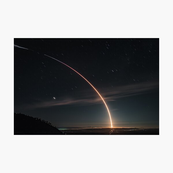 Falcon 9/Iridium 7 Photographic Print