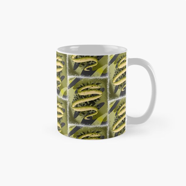 Item preview, Psychedelic Green Snake Coil - Vibrant Reptile Illustration designed and sold by TheArtOfTreble.