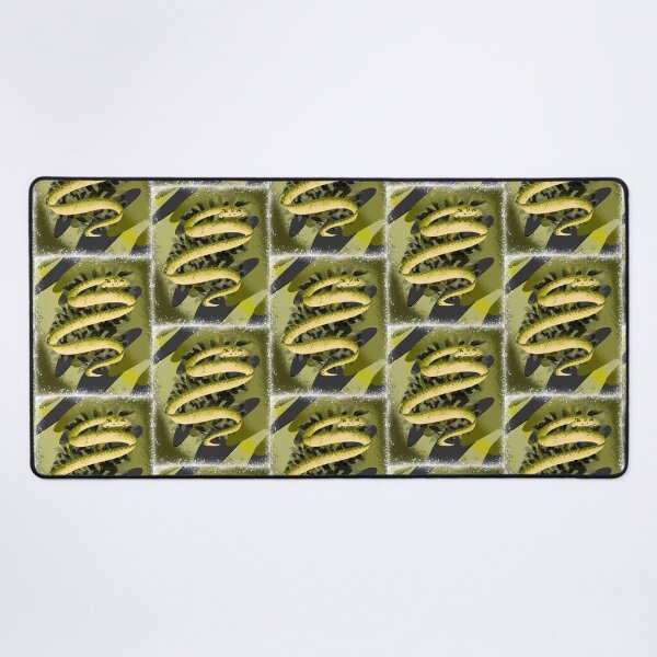 Item preview, Psychedelic Green Snake Coil - Vibrant Reptile Illustration designed and sold by TheArtOfTreble.