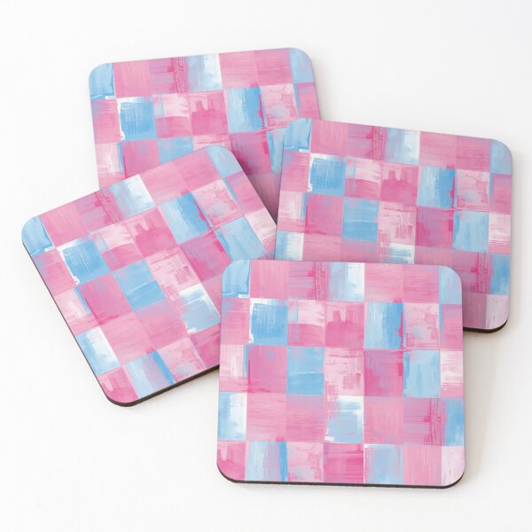 Item preview, Pink & Blue Painted Checkers designed and sold by optimusprime39.