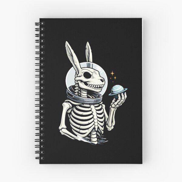 Item preview, Astronaut Rabbit Skeleton – Minimal Sci-Fi Space Aesthetic Art designed and sold by ColorSplash123.