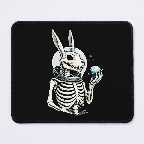 Item preview, Astronaut Rabbit Skeleton – Minimal Sci-Fi Space Aesthetic Art designed and sold by ColorSplash123.