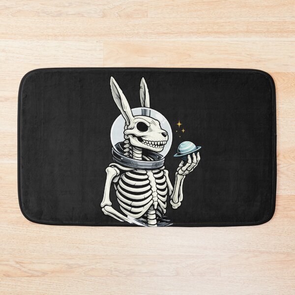 Item preview, Astronaut Rabbit Skeleton – Minimal Sci-Fi Space Aesthetic Art designed and sold by ColorSplash123.