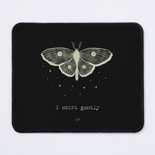 Item preview, Pretty Moth - "i exist gently" – Modern Identity Message designed and sold by StephJChild.