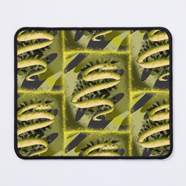 Item preview, Hypnotic Green Coiled Snake - Psychedelic Reptile Art designed and sold by TheArtOfTreble.