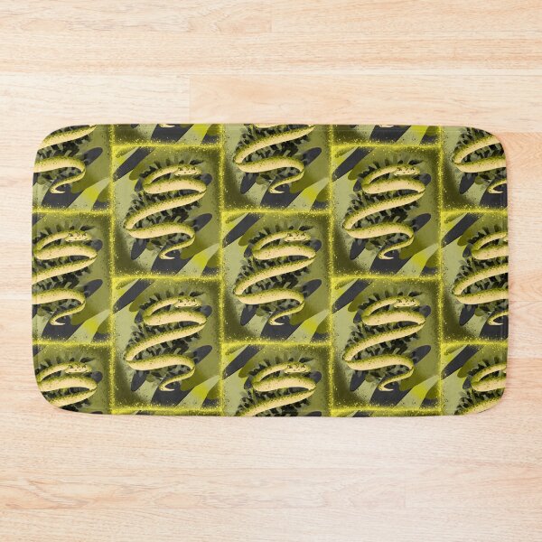 Item preview, Hypnotic Green Coiled Snake - Psychedelic Reptile Art designed and sold by TheArtOfTreble.