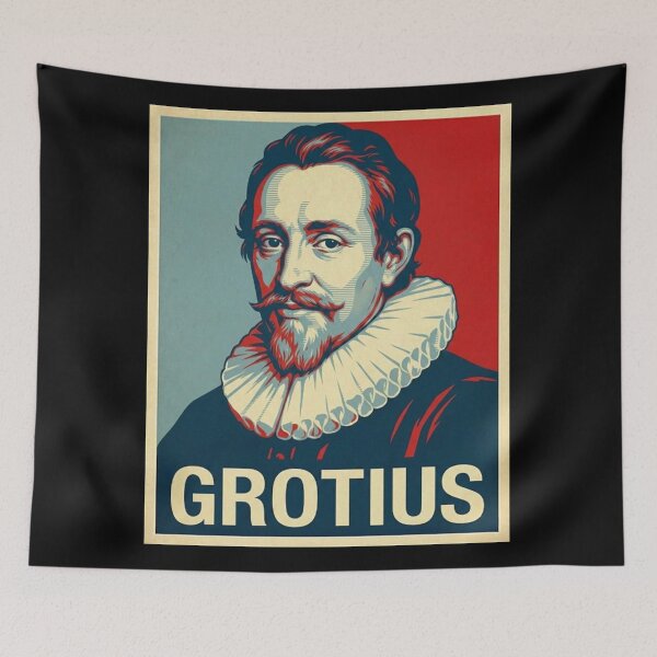 Item preview, Hugo Grotius Hope Style Retro Poster Art  designed and sold by Anya Byron.