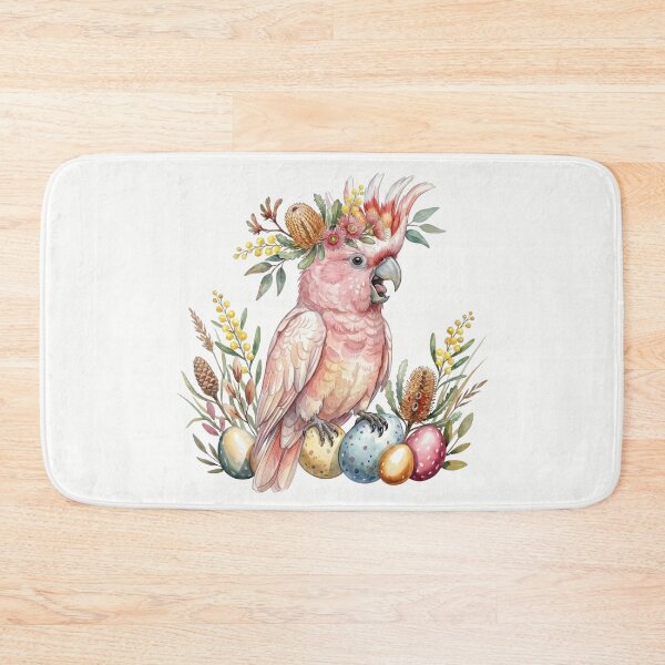 Item preview, Pink Cockatoo My First Easter - Major Mitchell's Bird and Eggs designed and sold by Wennebabs.