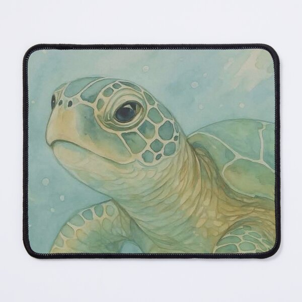 Item preview, Sea Turtle Watercolor | Coastal Ocean Wall Art designed and sold by Tiki Cove.