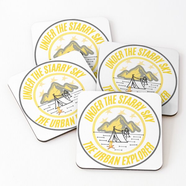 Item preview, Premium Minimalist Starry Sky Adventure - Unique Gift for Mountain Lovers & Campers designed and sold by The Urban Explorer.