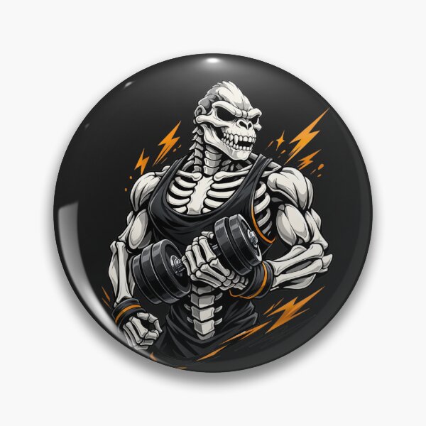 Item preview, Gym Gorilla Skeleton – Hardcore Fitness Strength Aesthetic Art designed and sold by ColorSplash123.