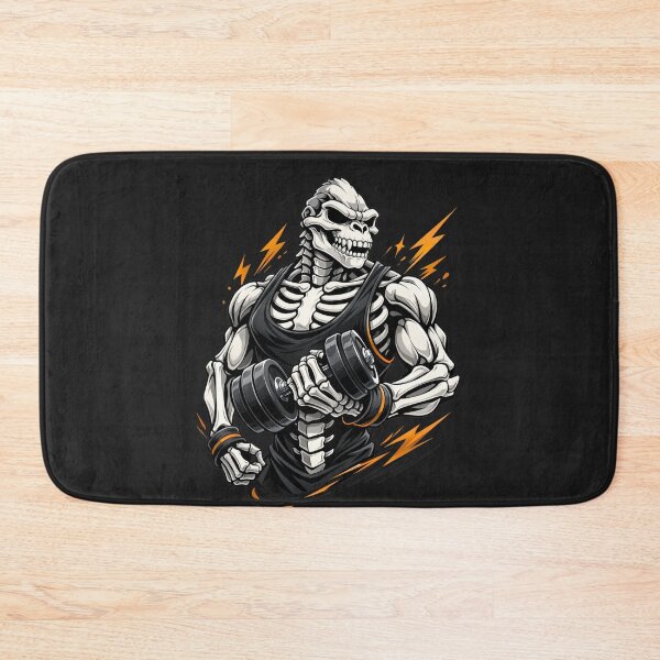 Item preview, Gym Gorilla Skeleton – Hardcore Fitness Strength Aesthetic Art designed and sold by ColorSplash123.
