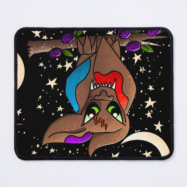 Item preview, Upside-Down Starry Bat Dragon - Cute Monster Night Illustration designed and sold by TheArtOfTreble.
