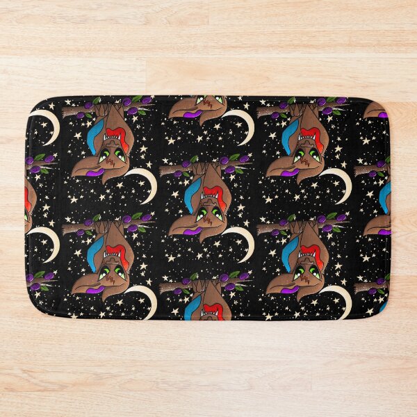 Item preview, Upside-Down Starry Bat Dragon - Cute Monster Night Illustration designed and sold by TheArtOfTreble.