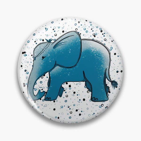 Item preview, Blue Bubble Elephant - Cute Whimsical Illustration designed and sold by TheArtOfTreble.