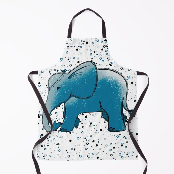 Item preview, Blue Bubble Elephant - Cute Whimsical Illustration designed and sold by TheArtOfTreble.