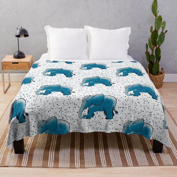Item preview, Blue Bubble Elephant - Cute Whimsical Illustration designed and sold by TheArtOfTreble.