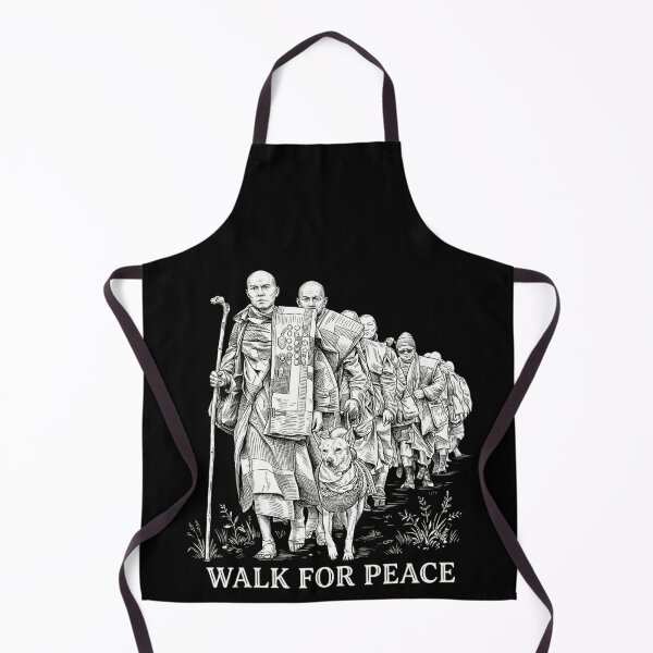 Item preview, Walk for Peace Monks with Aloka Dog designed and sold by CristHuds.