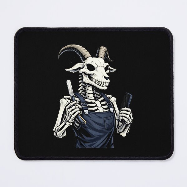 Item preview, Barber Goat Skeleton – Professional Grooming Aesthetic Art designed and sold by ColorSplash123.