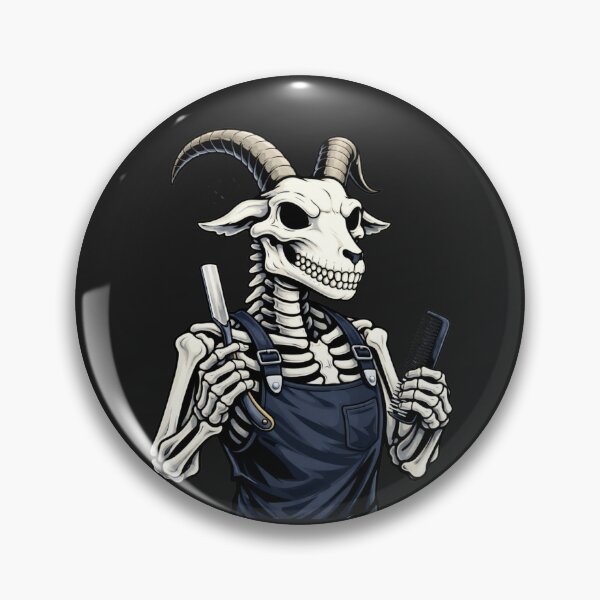 Item preview, Barber Goat Skeleton – Professional Grooming Aesthetic Art designed and sold by ColorSplash123.