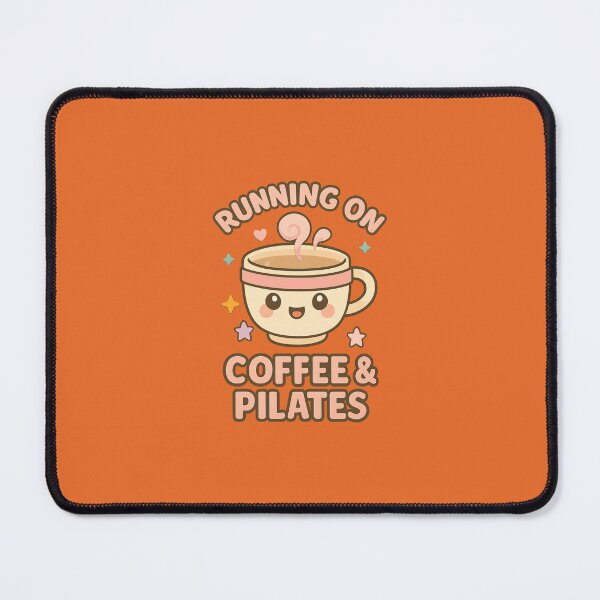 Item preview, Running On Coffee and Pilates. Funny Pilates Lover Gift. designed and sold by DesignHouse07.