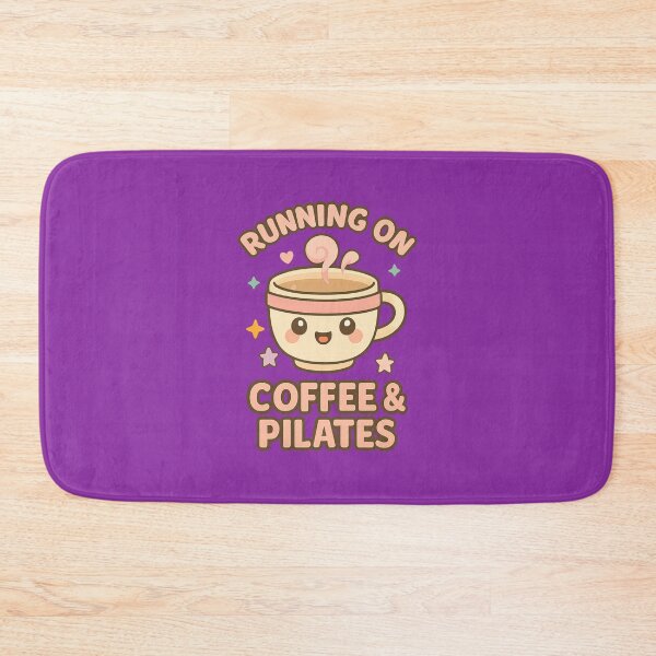 Item preview, Running On Coffee and Pilates. Funny Pilates Lover Gift. designed and sold by DesignHouse07.